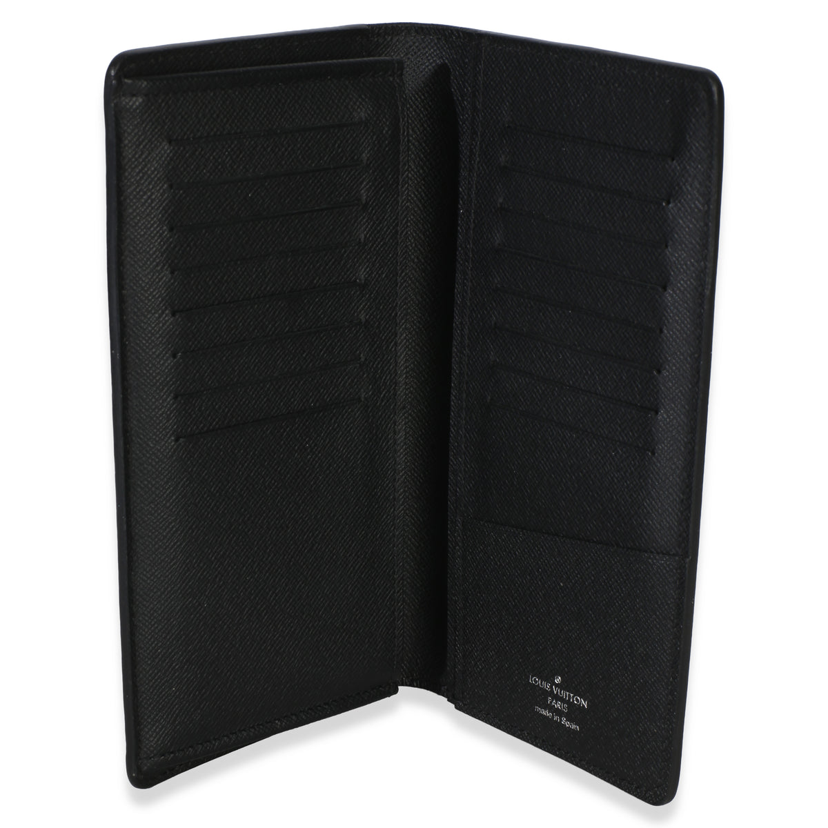 Louis Vuitton Black Epi Leather Brazza Wallet Wallet clasp
