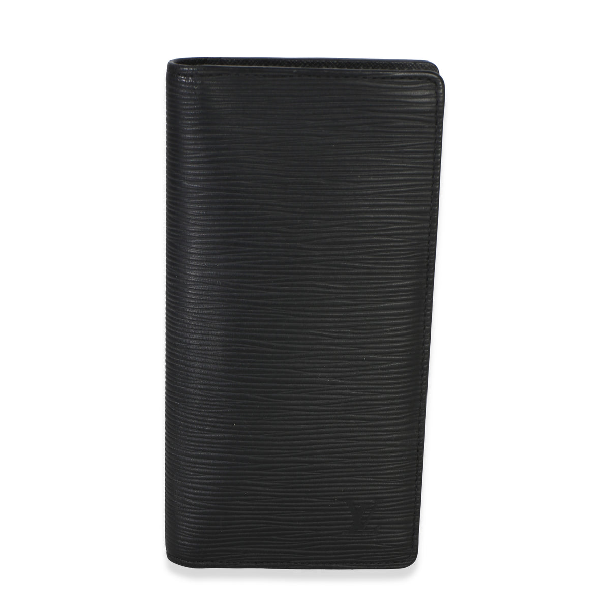 Louis Vuitton Black Epi Leather Brazza Wallet Wallet fv