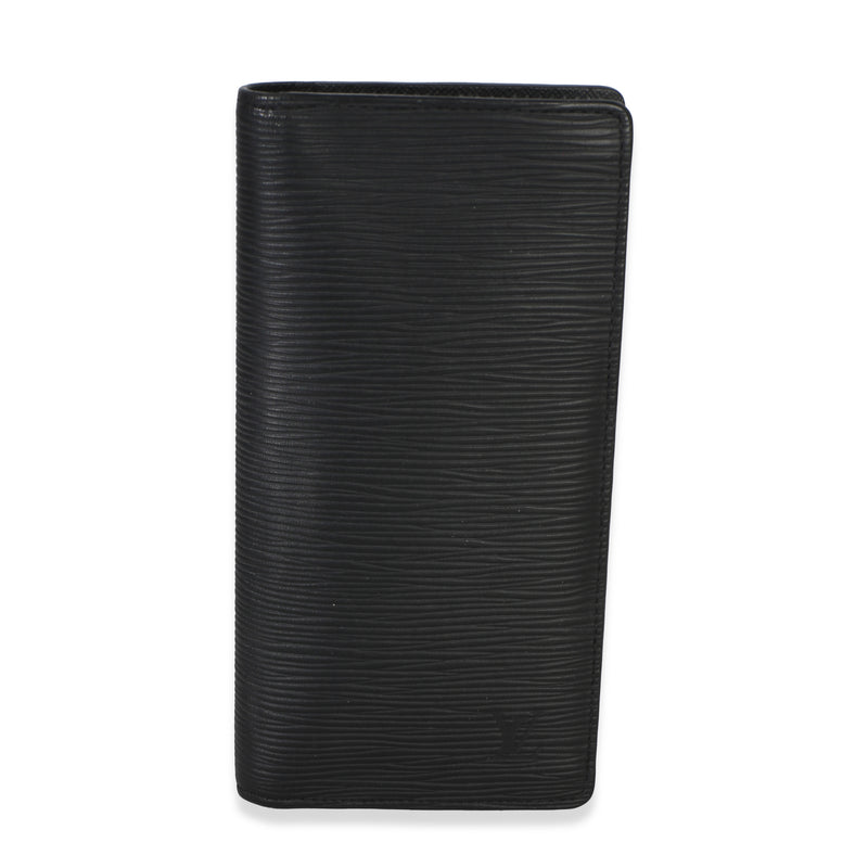 Louis Vuitton Black Epi Leather Brazza Wallet Wallet id