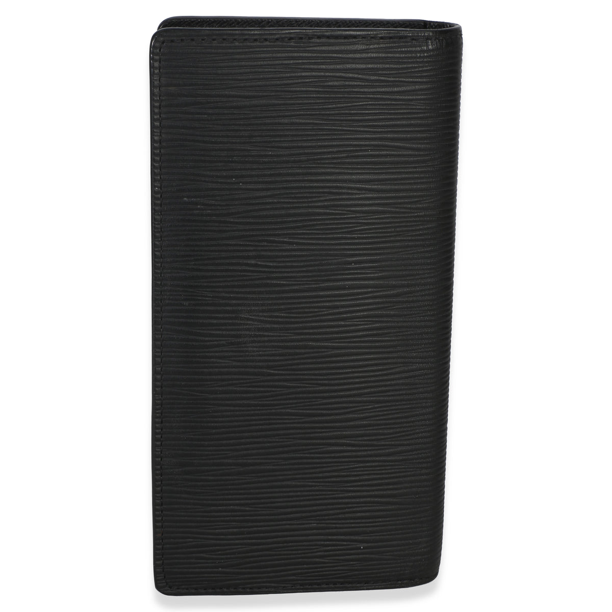 Louis Vuitton Black Epi Leather Brazza Wallet Wallet pv