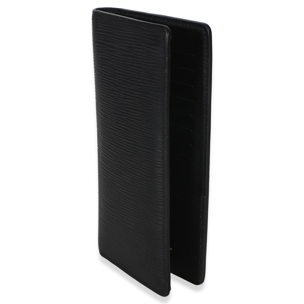 Louis Vuitton Black Epi Leather Brazza Wallet Wallet sv