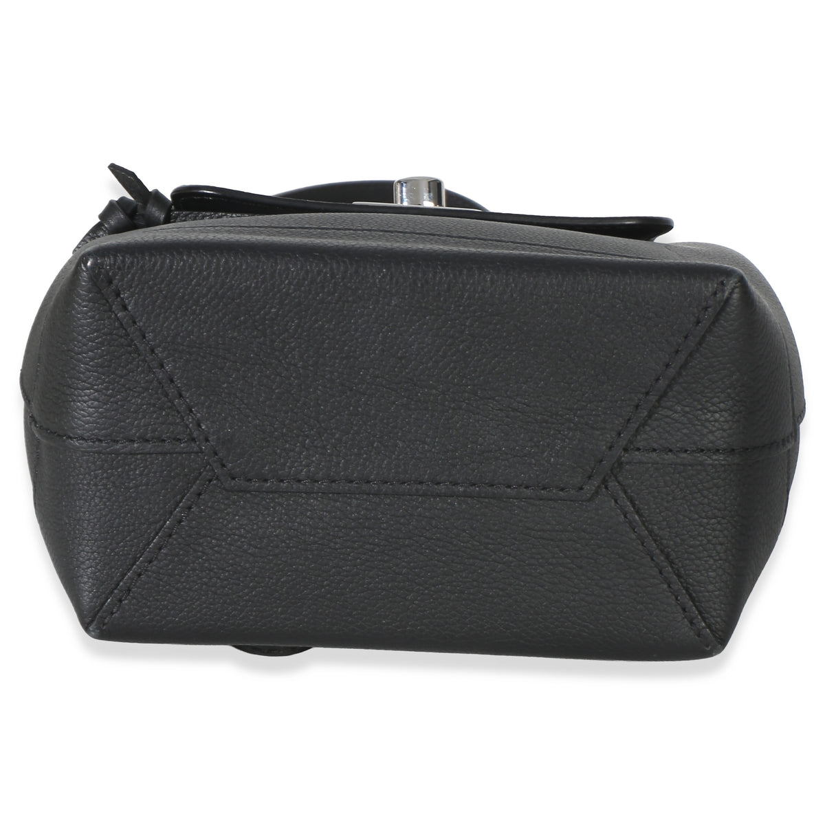 Louis Vuitton Black Calfskin Lockme Mini Backpack Handbag clasp