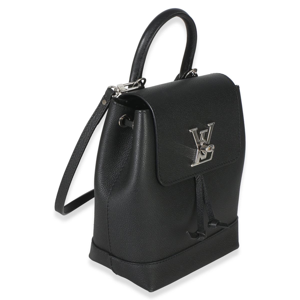 Louis Vuitton Black Calfskin Lockme Mini Backpack | myGemma