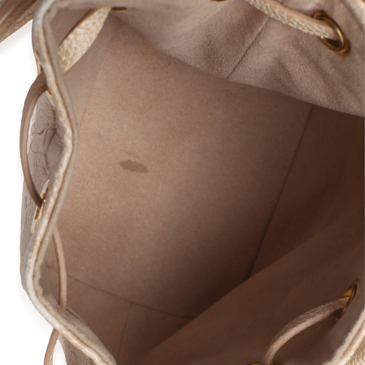 Louis Vuitton Beige Clair Monogram Empreinte Stardust Nano Noe Handbag ad2