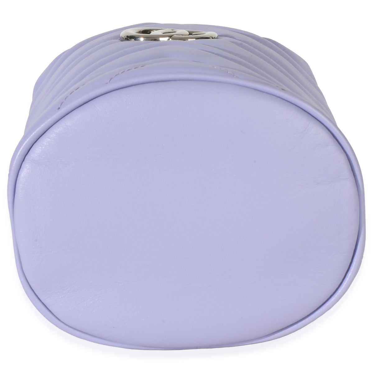 Gucci Purple Matelasse Calfskin Mini GG Marmont 2.0 Bucket Bag Handbag stamp