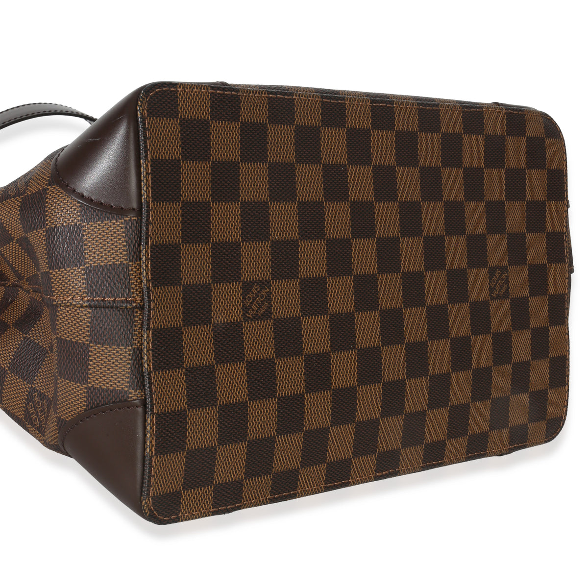 Louis Vuitton Damier Ebene Canvas Hampstead PM Handbag clasp