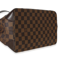 Louis Vuitton Damier Ebene Canvas Hampstead PM Handbag clasp