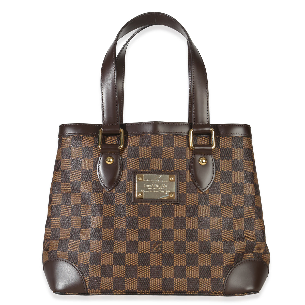 Louis Vuitton Damier Ebene Canvas Hampstead PM Handbag fv