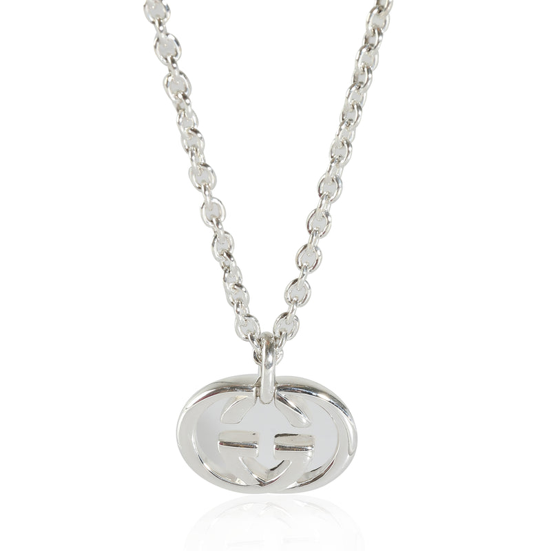Gucci Sterling Silver  GG Pendant fv