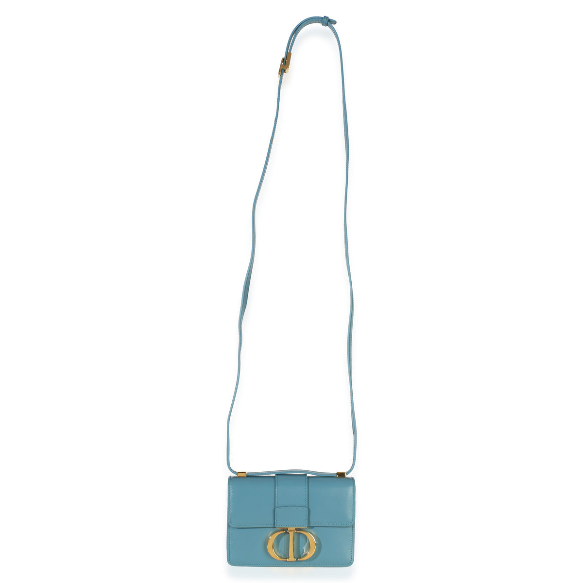Christian Dior Blue Calfskin 30 Montaigne Micro Bag Handbag av