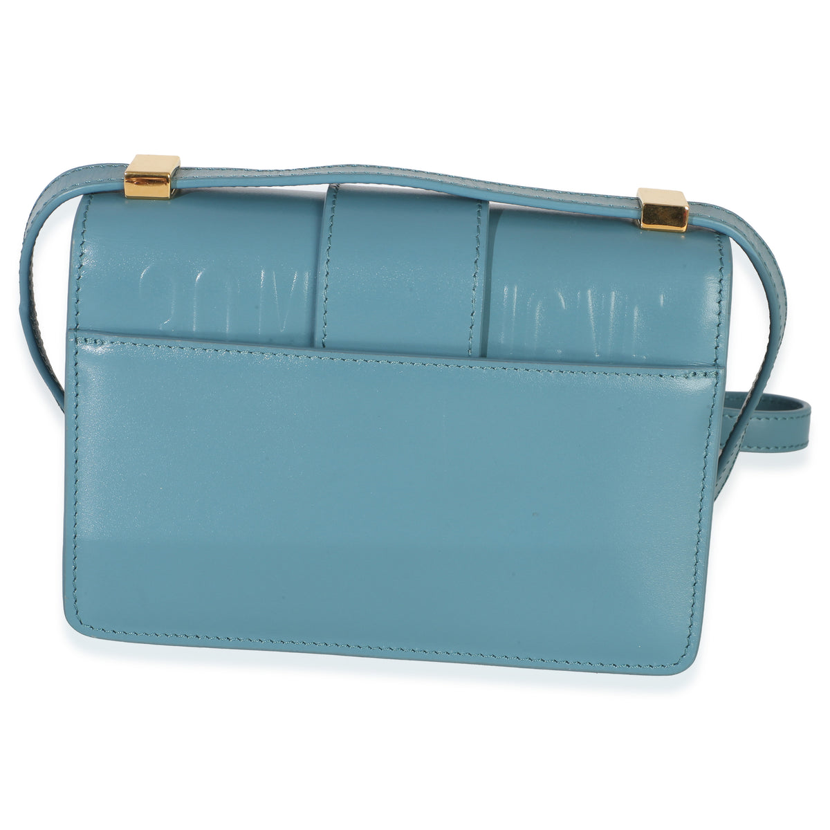 Christian Dior Blue Calfskin 30 Montaigne Micro Bag Handbag bv