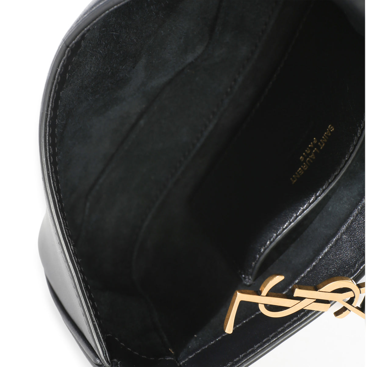 Saint Laurent Black Smooth Calfskin Mini Le 5 A 7 Hobo Handbag av