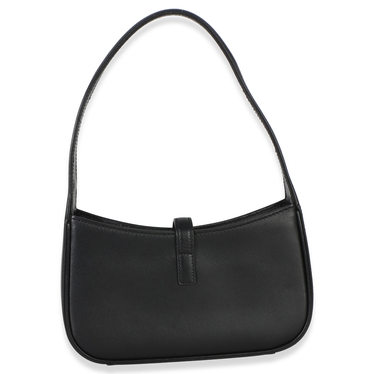 Saint Laurent Black Smooth Calfskin Mini Le 5 A 7 Hobo Handbag bv