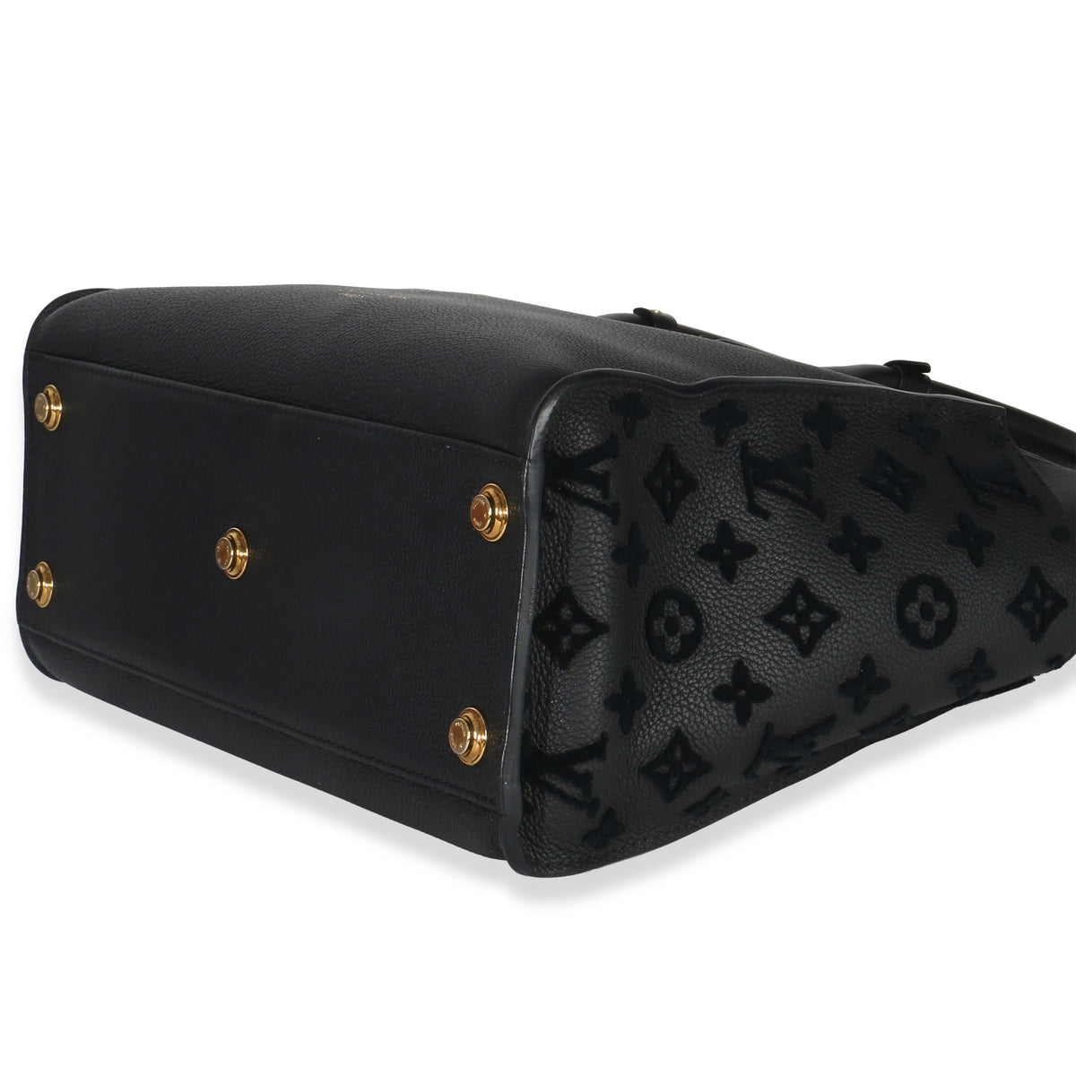 Louis Vuitton Black Calfskin Monogram Tufting On My Side MM Handbag box