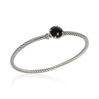 David Yurman Sterling Silver Onyx Chatelaine Bracelet bv