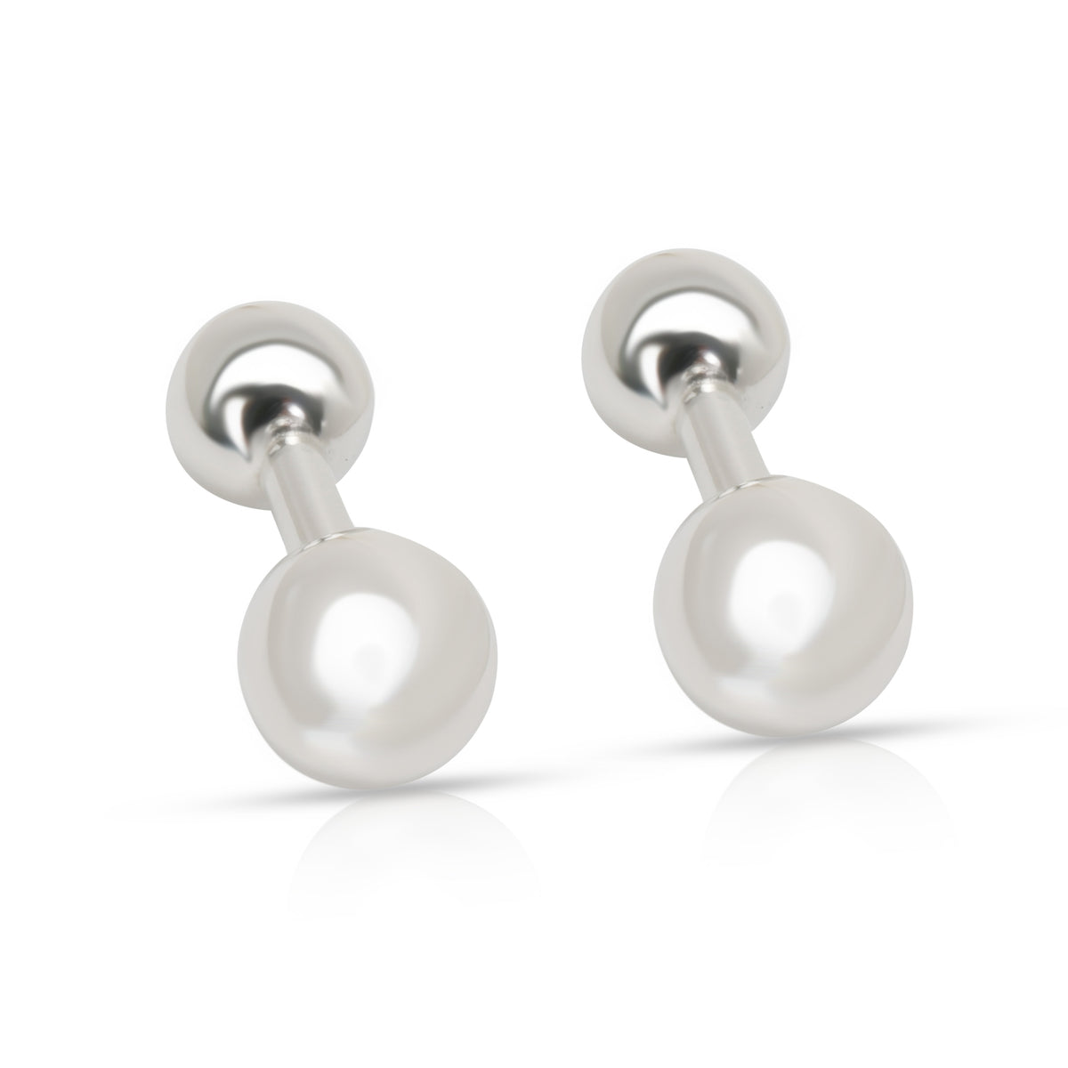 Tiffany & Co. Sterling Silver  Ball Cufflinks bv