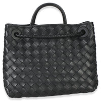 Bottega Veneta Black Nappa Intrecciato Small Andiamo Bag Handbag bv