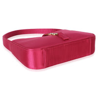 Saint Laurent Pink Satin Mini Le 5 A 7 Hobo Handbag clasp