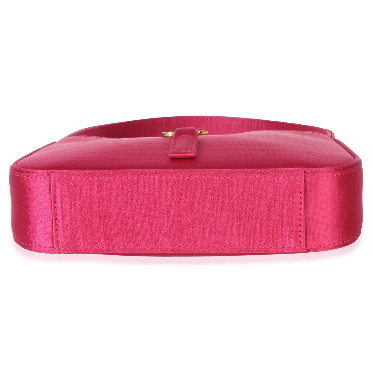 Saint Laurent Pink Satin Mini Le 5 A 7 Hobo Handbag stamp
