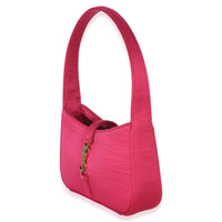 Saint Laurent Pink Satin Mini Le 5 A 7 Hobo Handbag sv
