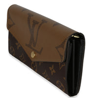 Louis Vuitton Reverse Monogram Giant Canvas Sarah Wallet Wallet sv