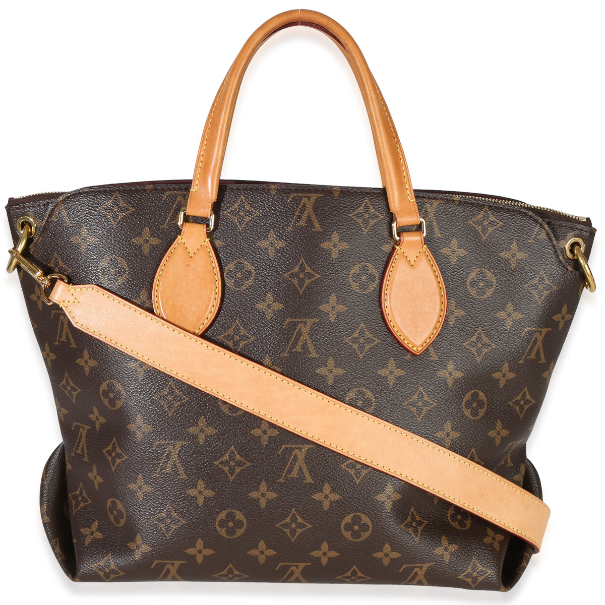 Louis Vuitton Monogram Canvas Flower Zipped Tote MM Handbag bv