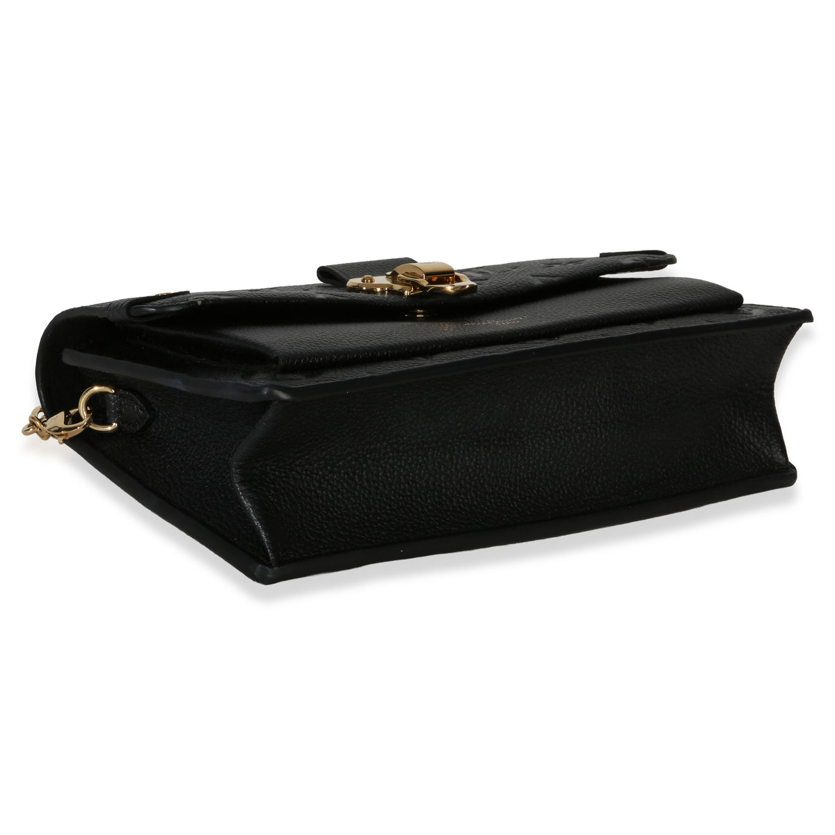 Louis Vuitton Black Monogram Empreinte Vavin Chain Wallet Handbag clasp