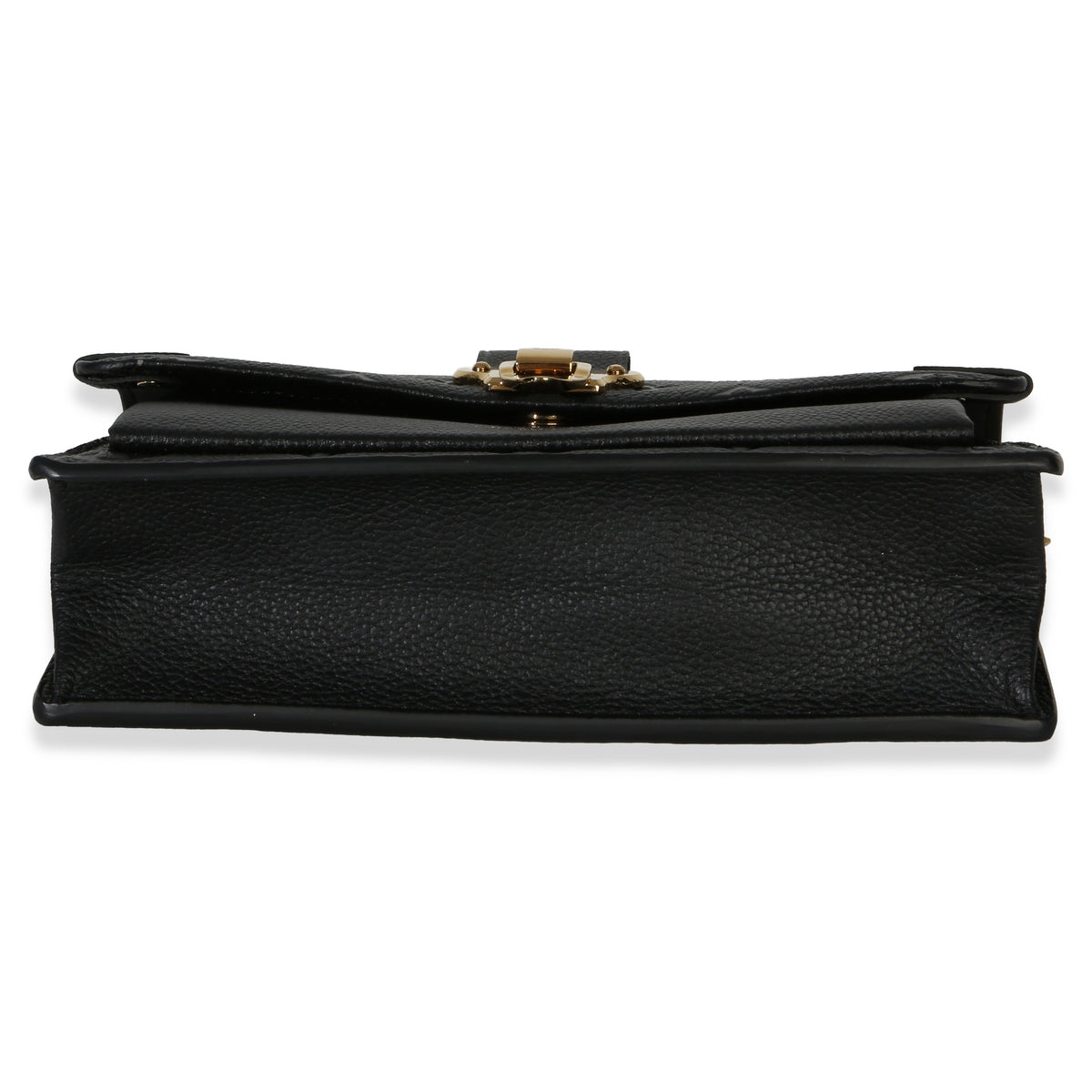 Louis Vuitton Black Monogram Empreinte Vavin Chain Wallet Handbag stamp