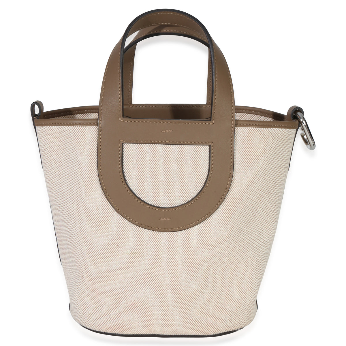 Hermès Toile H Swift Ecru Beige De Weimar In The Loop 18 PHW Handbag bv