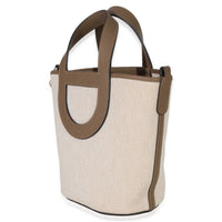 Hermès Toile H Swift Ecru Beige De Weimar In The Loop 18 PHW Handbag sv