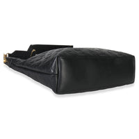 Louis Vuitton Black Monogram Embossed Lambskin Coussin MM Hobo Handbag bv