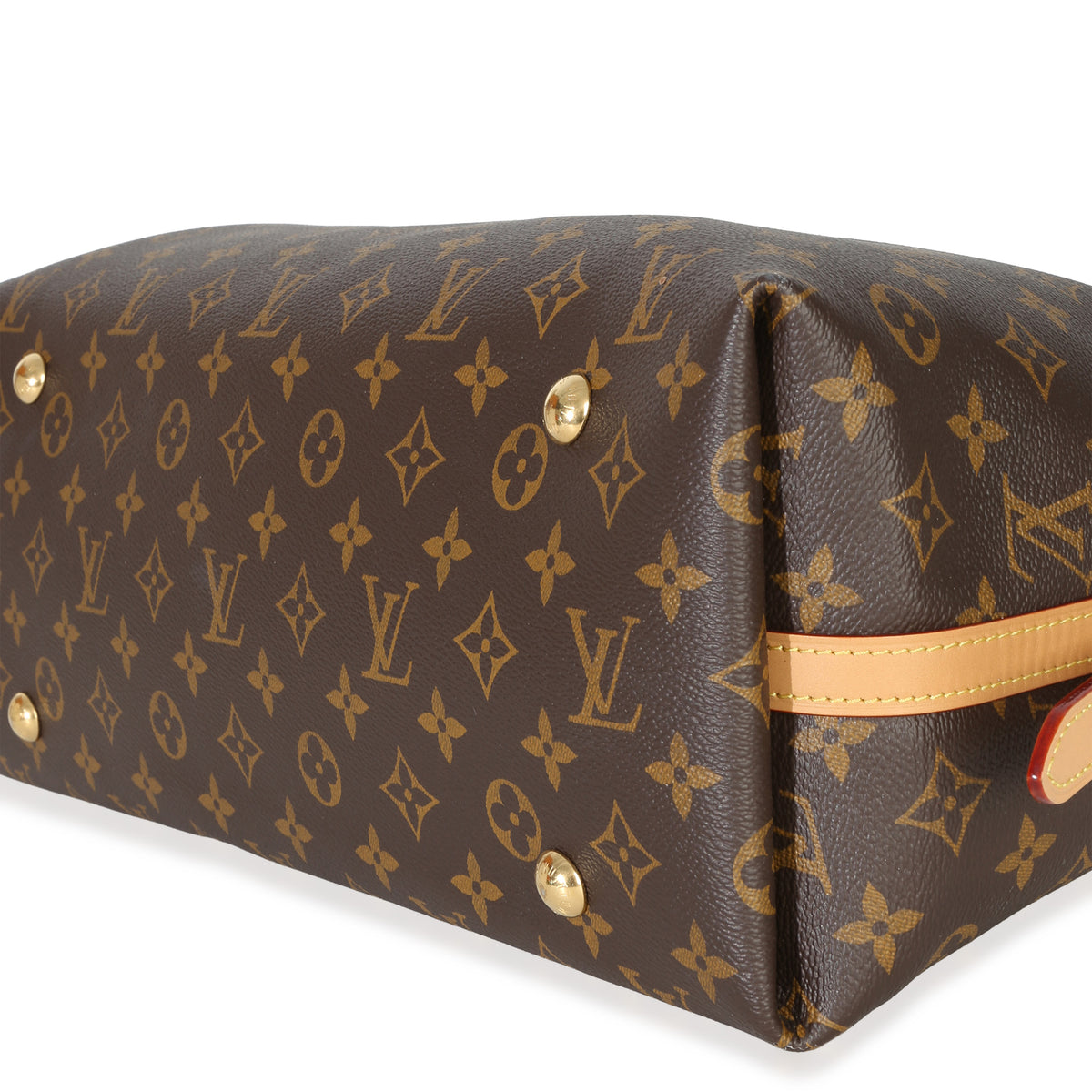 Louis Vuitton Monogram Canvas Carryall MM Handbag clasp
