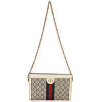 Gucci Cream GG Supreme Web Ophidia GG Small Shoulder Bag Handbag av
