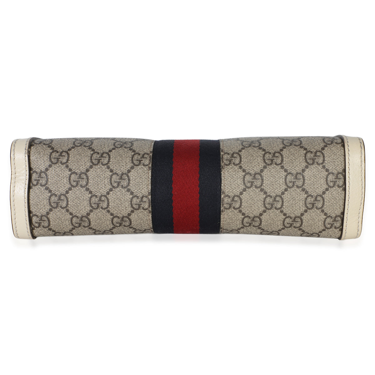Gucci Cream GG Supreme Web Ophidia GG Small Shoulder Bag Handbag stamp