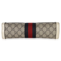 Gucci Cream GG Supreme Web Ophidia GG Small Shoulder Bag Handbag stamp