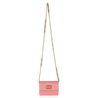 Christian Dior Pink Macrocannage Calfskin Micro Miss Caro Chain Bag Handbag av