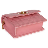 Christian Dior Pink Macrocannage Calfskin Micro Miss Caro Chain Bag Handbag clasp