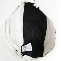 Prada White Shearling Patchwork System Flap Bag Handbag ad2