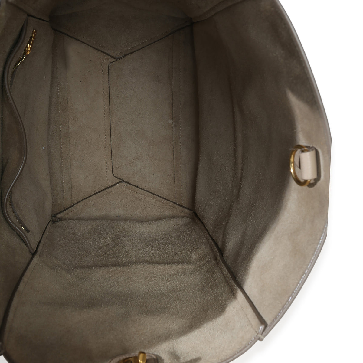 Celine Taupe Soft Grained Calfskin Medium Sangle Bucket Bag Handbag av