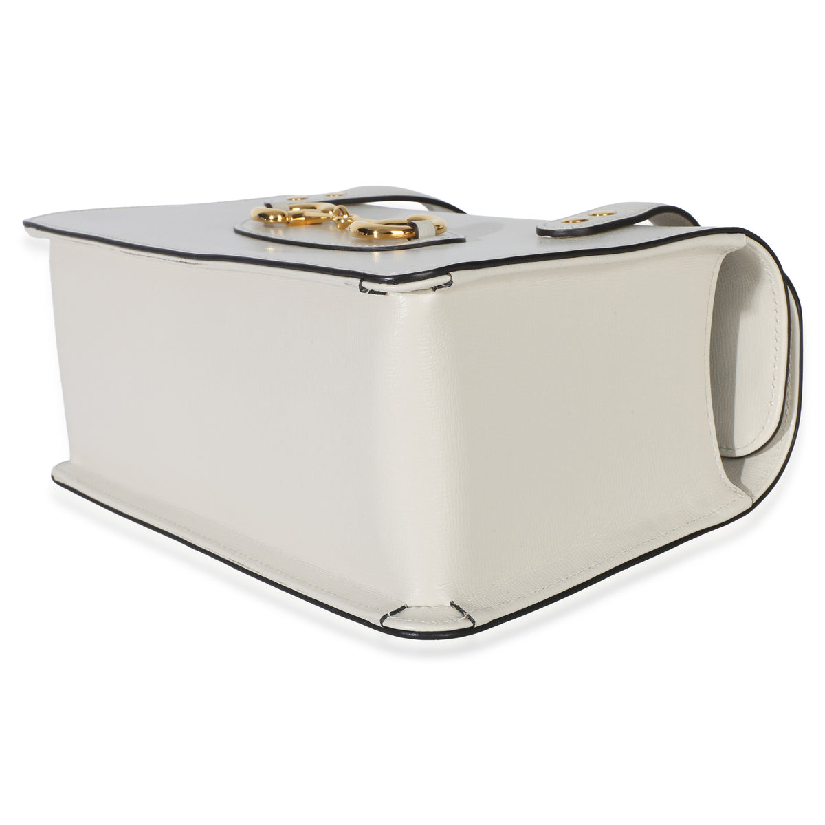 Gucci Mystic White Calfskin Small Horsebit 1955 Foldover Top Handle Bag Handbag box