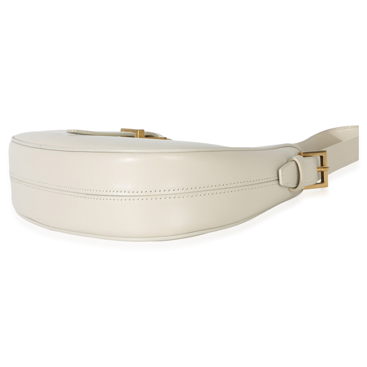 Saint Laurent Cream Smooth Calfskin Le Fermoir Hobo Handbag box