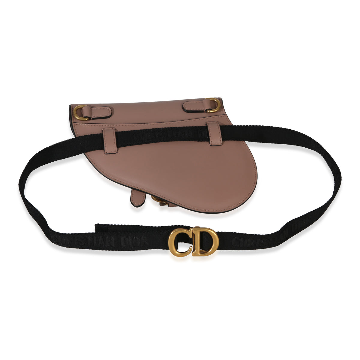 Christian Dior Pink Calfskin Saddle Belt Pouch Handbag 4