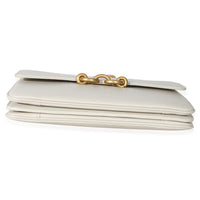 Saint Laurent Cream Smooth Calfskin Le Maillon Satchel Handbag stamp