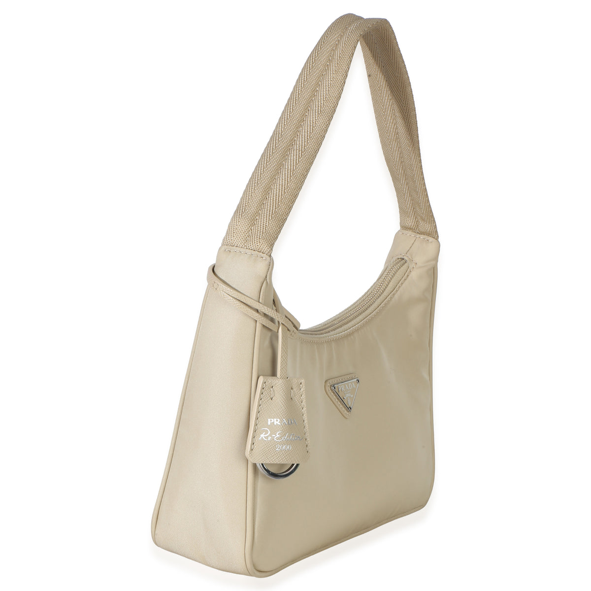 Prada Beige Re Nylon Re Edition 2000 Mini Bag Handbag pv