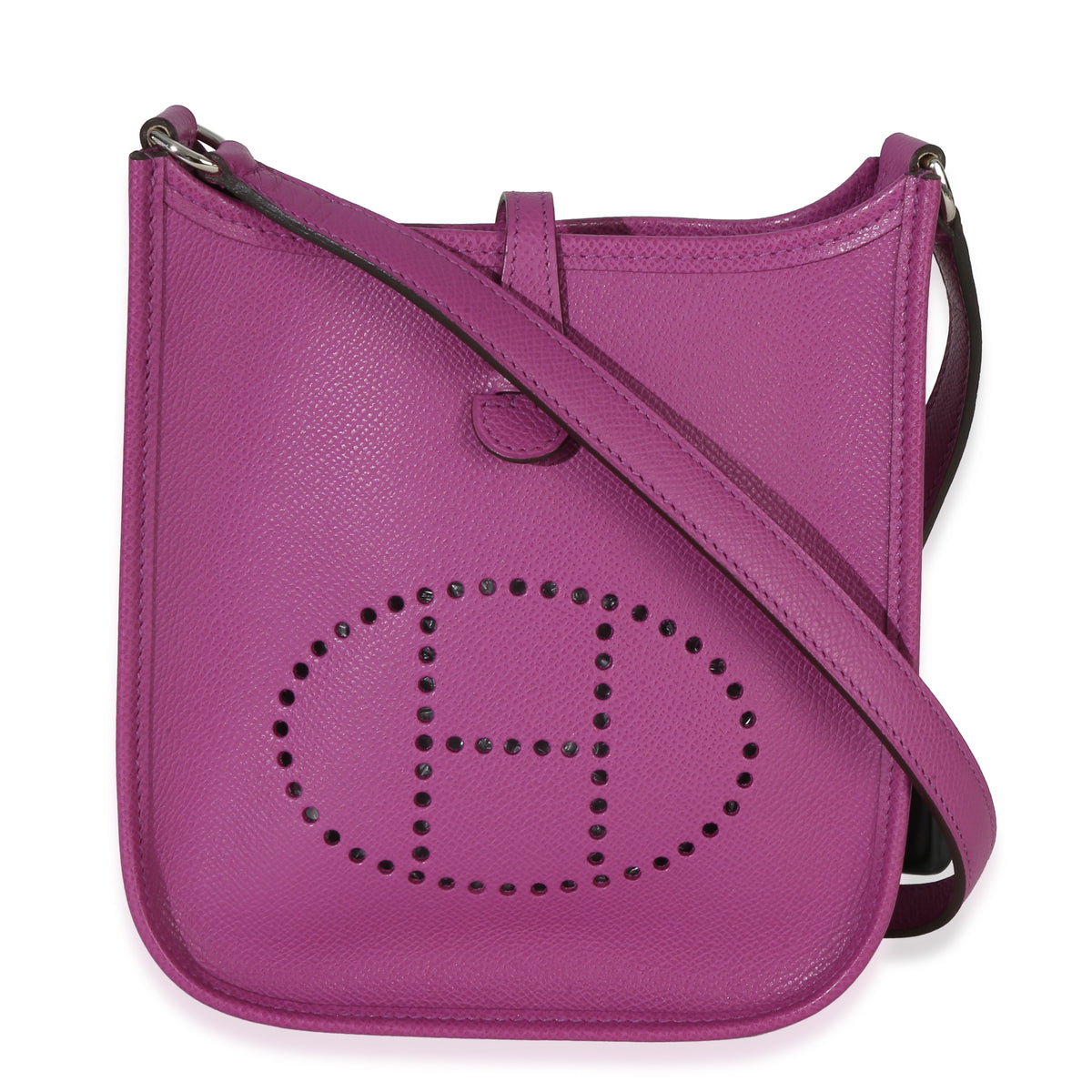 Hermès Cyclamen Epsom Mini Evelyne 16 TPM PHW Handbag id