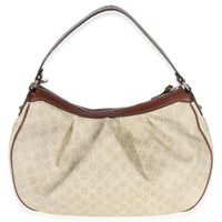 Gucci Beige GG Canvas Medium Sukey Hobo Handbag bv