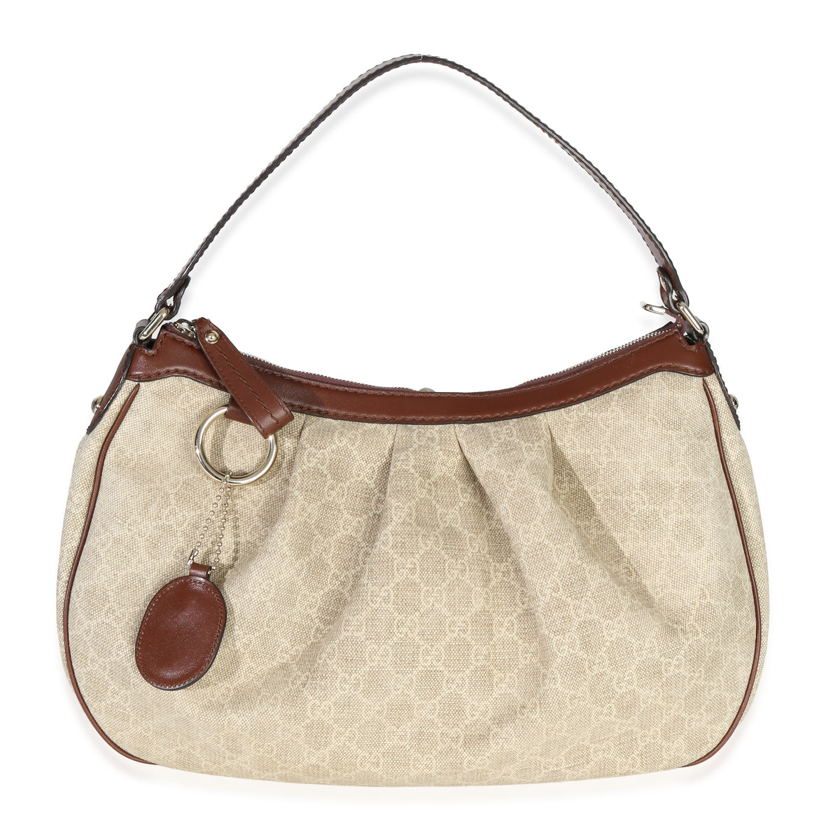 Gucci Beige GG Canvas Medium Sukey Hobo Handbag fv