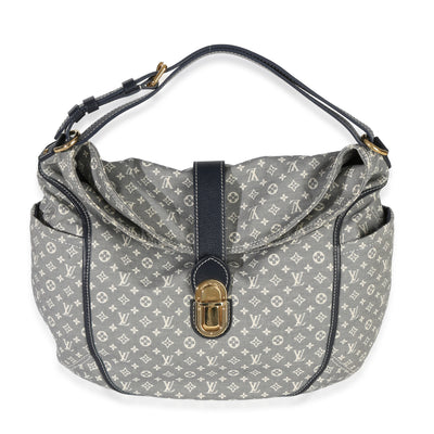 Louis Vuitton Navy Monogram Idylle Canvas Romance Hobo Handbag fv