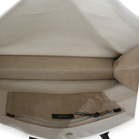Saint Laurent Beige Linen Rive Gauche Tote Handbag av