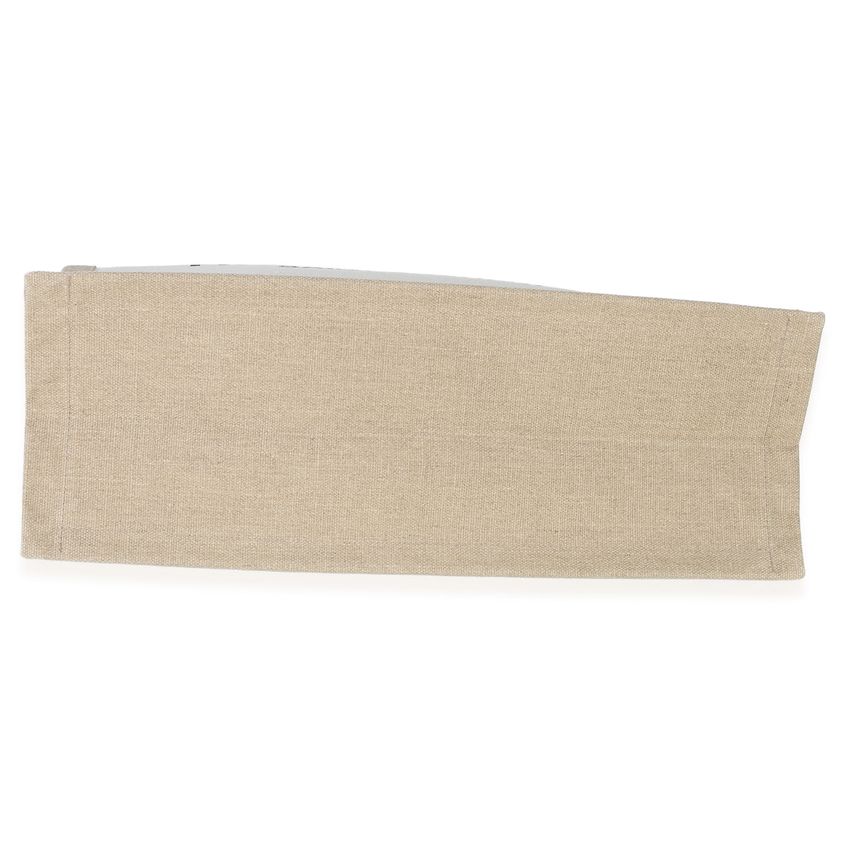 Saint Laurent Beige Linen Rive Gauche Tote Handbag stamp